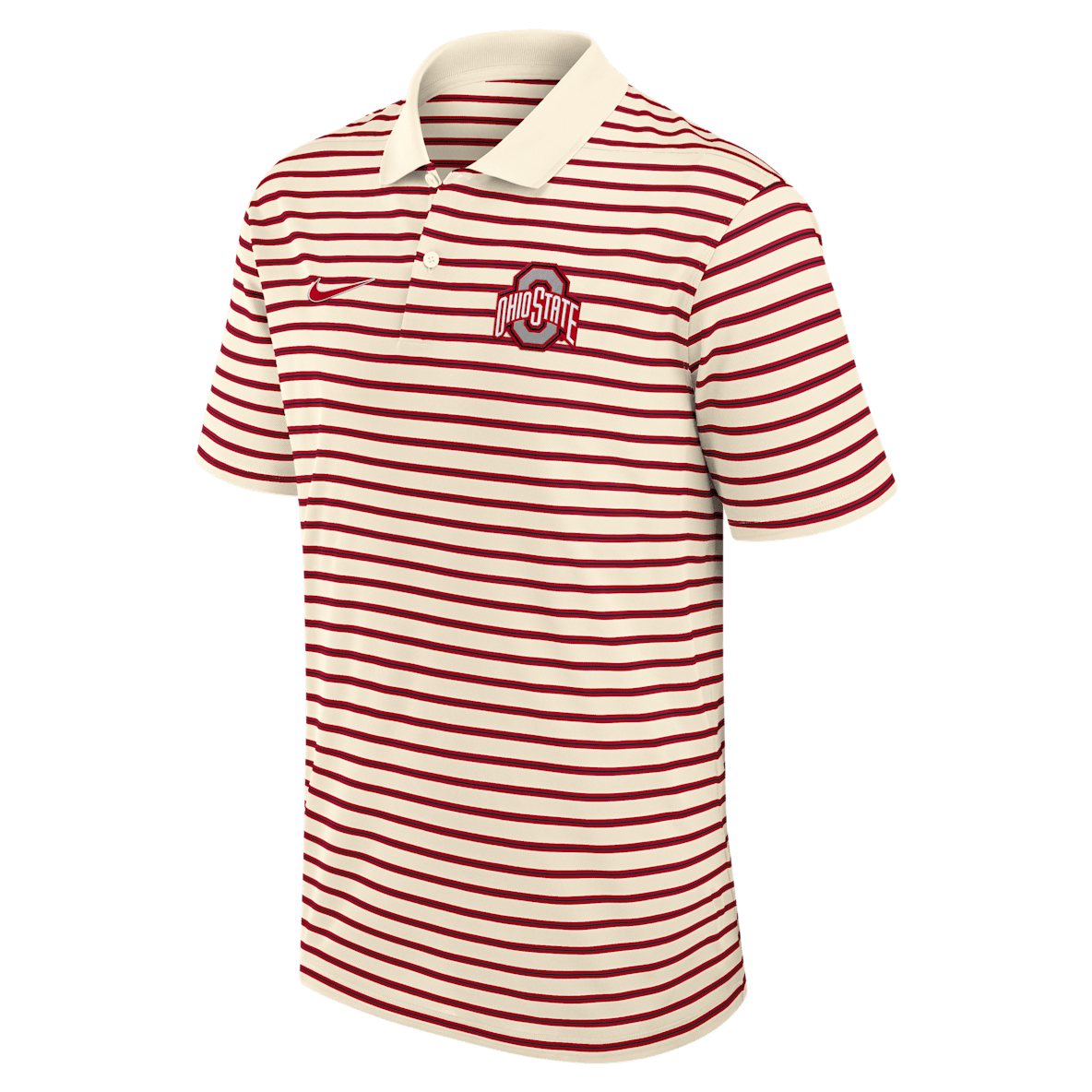 Ohio State Striped Ohio State Striped Men's Nike Dri-FIT College Polo