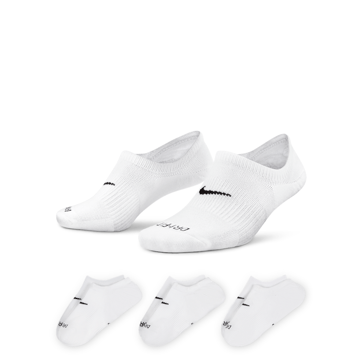 Nike Everyday Plus Cushioned Nike Everyday Plus Cushioned ถุงเท้าเทรนนิ่งผู้หญิงแบบซ่อน (3 คู่)