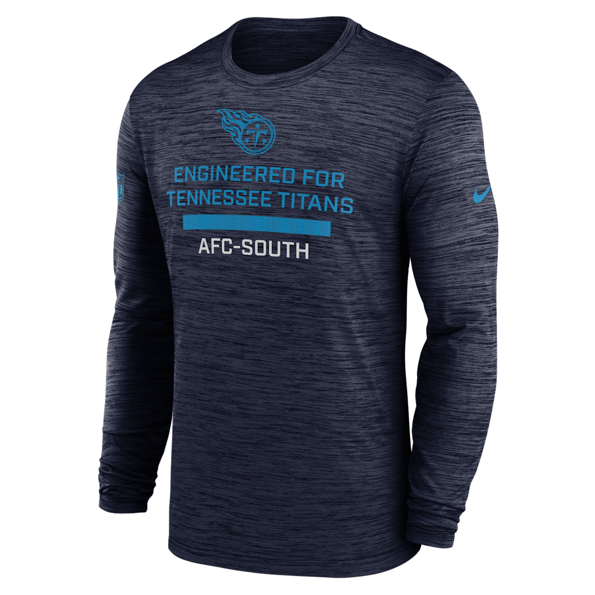 Tennessee Titans Sideline Team Issue Velocity Men's Nike Dri-FIT NFL Long-Sleeve T-Shirt