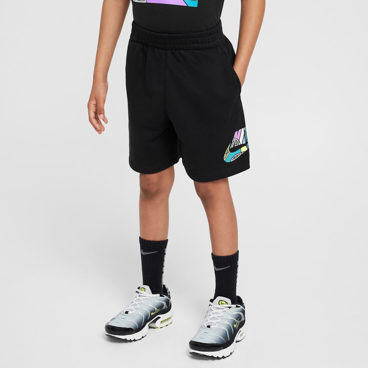 Nike Sportswear "Outside the Lines" Little Kids' French Terry Shorts