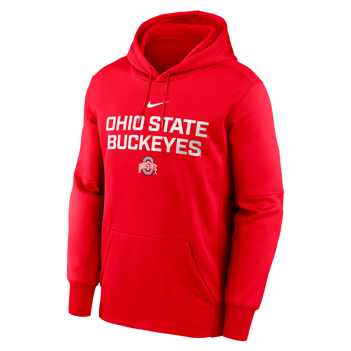 Ohio State Team Stacked Ohio State Team Stacked Men’s Nike Therma College Pullover Hoodie