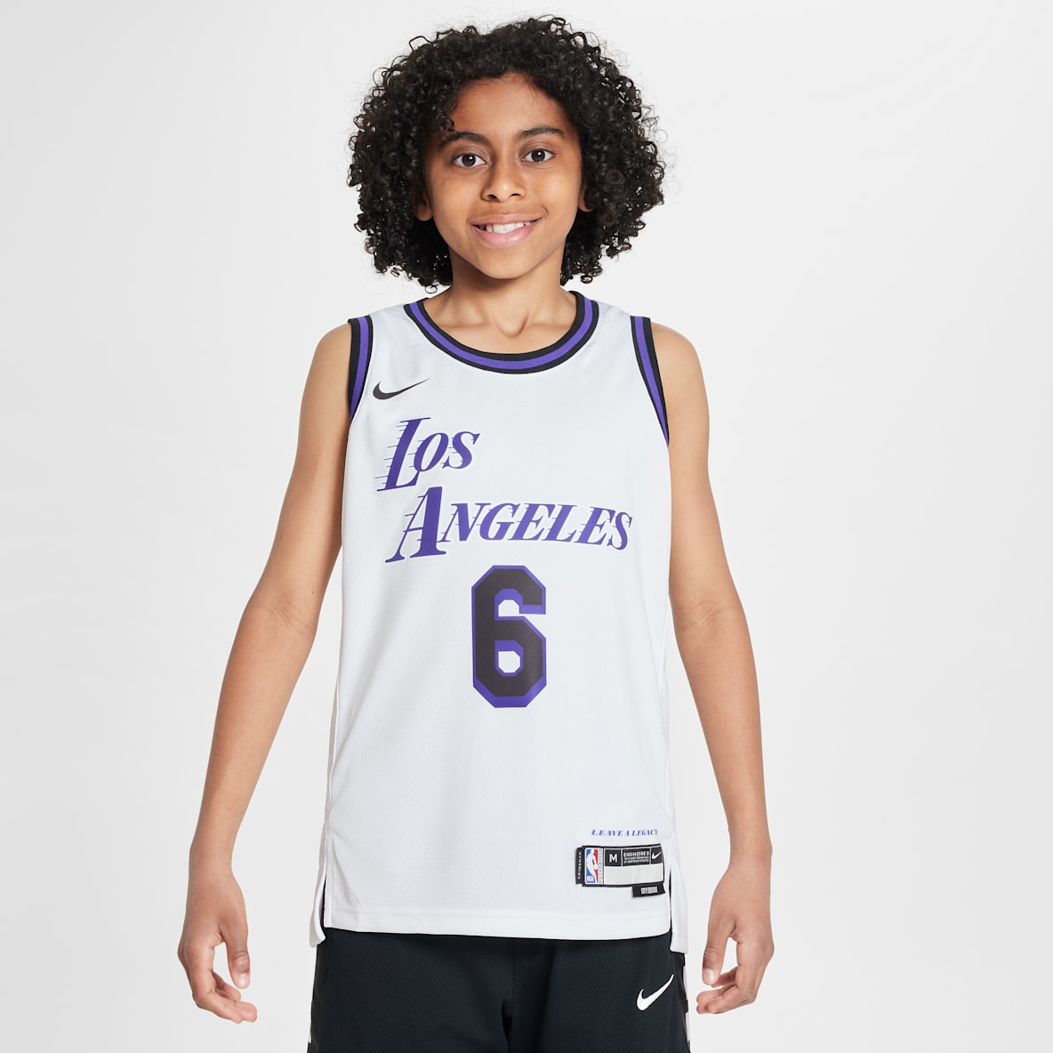 LeBron James Los Angeles Lakers City Edition LeBron James Los Angeles Lakers City Edition Nike Dri-FIT NBA Swingman Jersey för ungdom