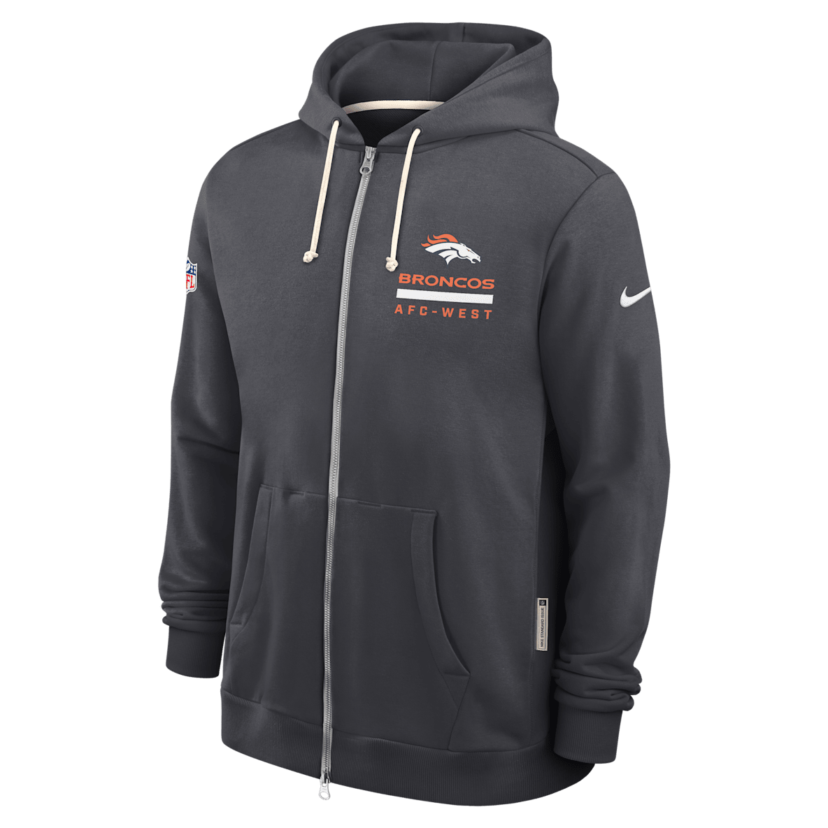 Denver Broncos Utility Player Sideline Denver Broncos Utility Player Sideline Men's Nike Dri-FIT NFL Full-Zip Hoodie