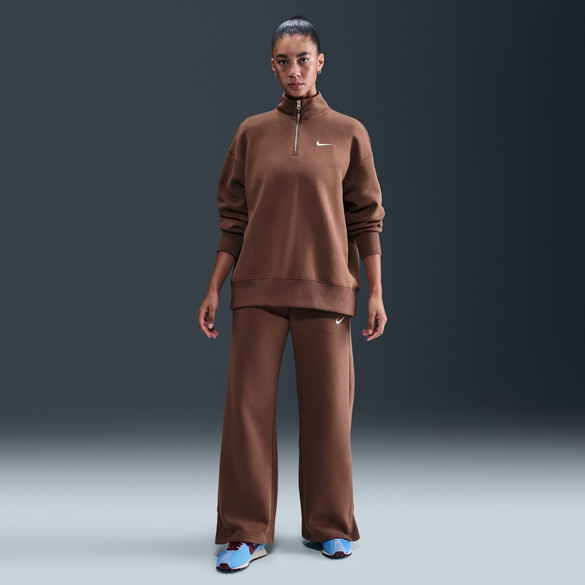 Nike Sportswear Phoenix Fleece Nike Sportswear Phoenix Fleece Women's High-Waisted Wide-Leg Tracksuit Bottoms