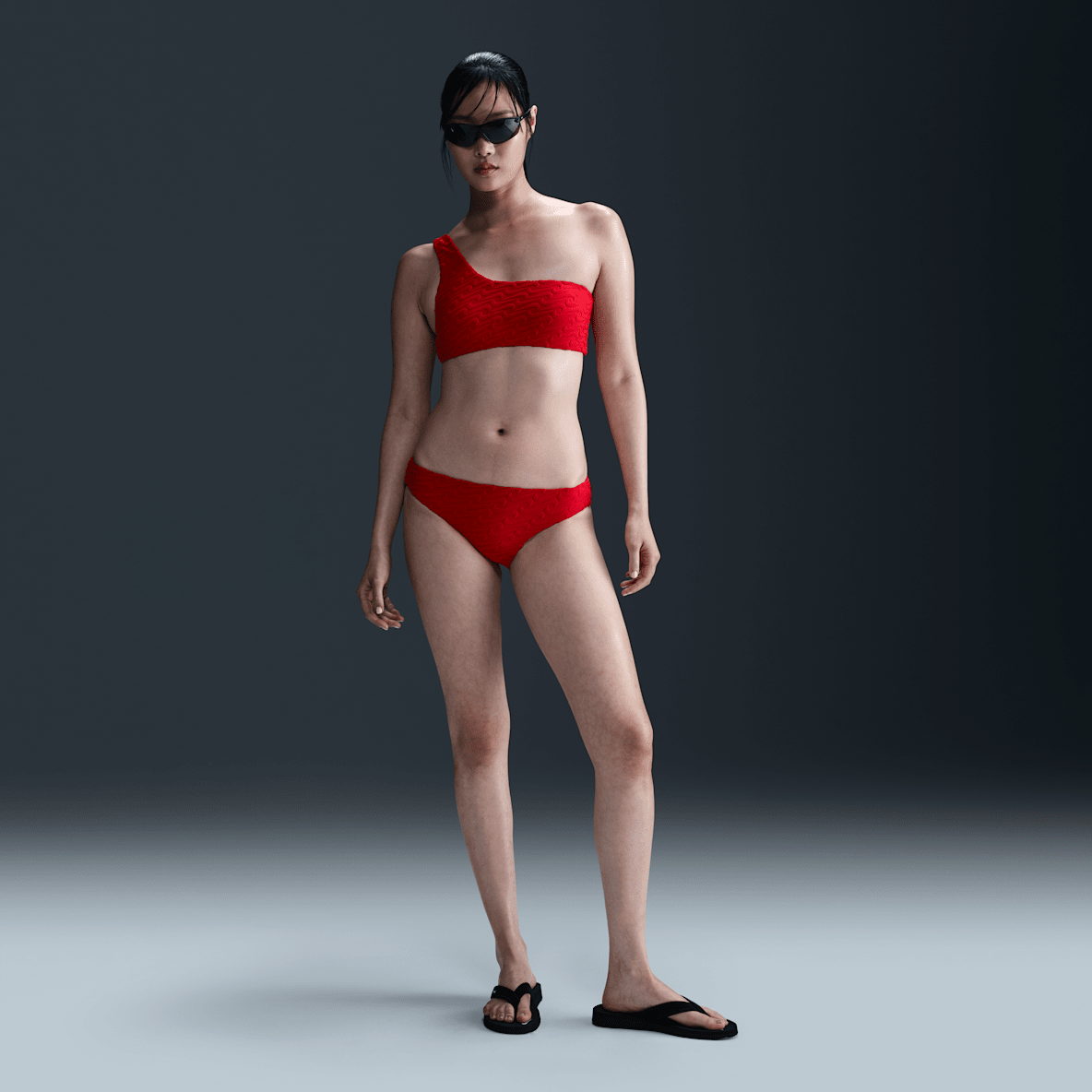 Nike Swim Swoosh Link Nike Swim Swoosh Link Women's Terry Hipster Bikini Bottom