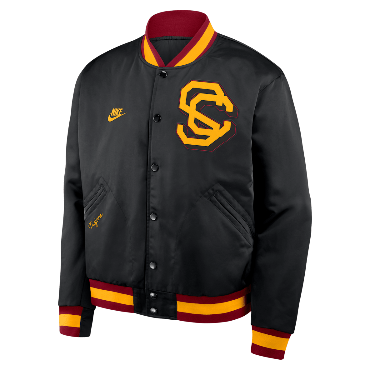 USC Legacy USC Legacy Men's Nike College Full-Snap Bomber Jacket