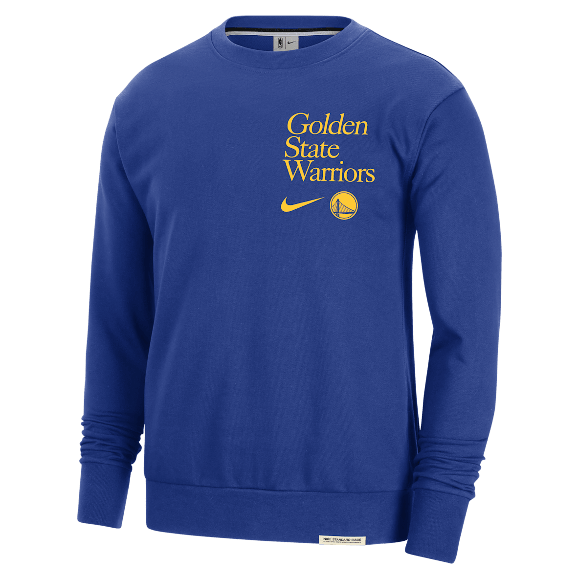 Golden State Warriors Standard Issue Golden State Warriors Standard Issue Men's Nike Dri-FIT NBA Crew-Neck Sweatshirt