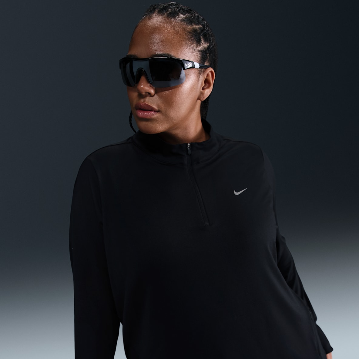 Nike Swift Nike Swift Γυναικεία μπλούζα Dri-FIT UV για τρέξιμο με φερμουάρ στο 1/4 του μήκους (μεγάλα μεγέθη)
