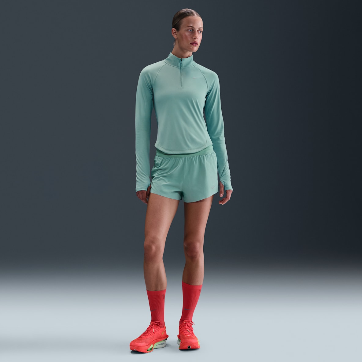 Nike Swift Nike Swift Shorts de correr Dri-FIT de tiro medio de 7 cm con forro de ropa interior para mujer