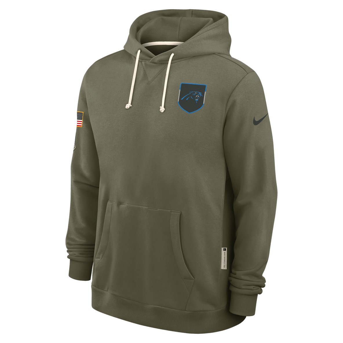 Carolina Panthers Salute to Service Sideline Dominant Force Men's Nike Dri-FIT NFL Pullover Hoodie