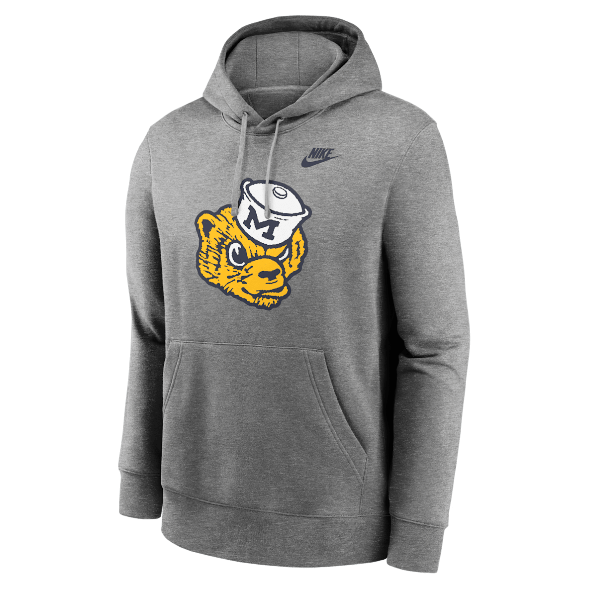 Michigan Wolverines Legacy Club Primary Logo Michigan Wolverines Legacy Club Primary Logo Men's Nike College Pullover Hoodie