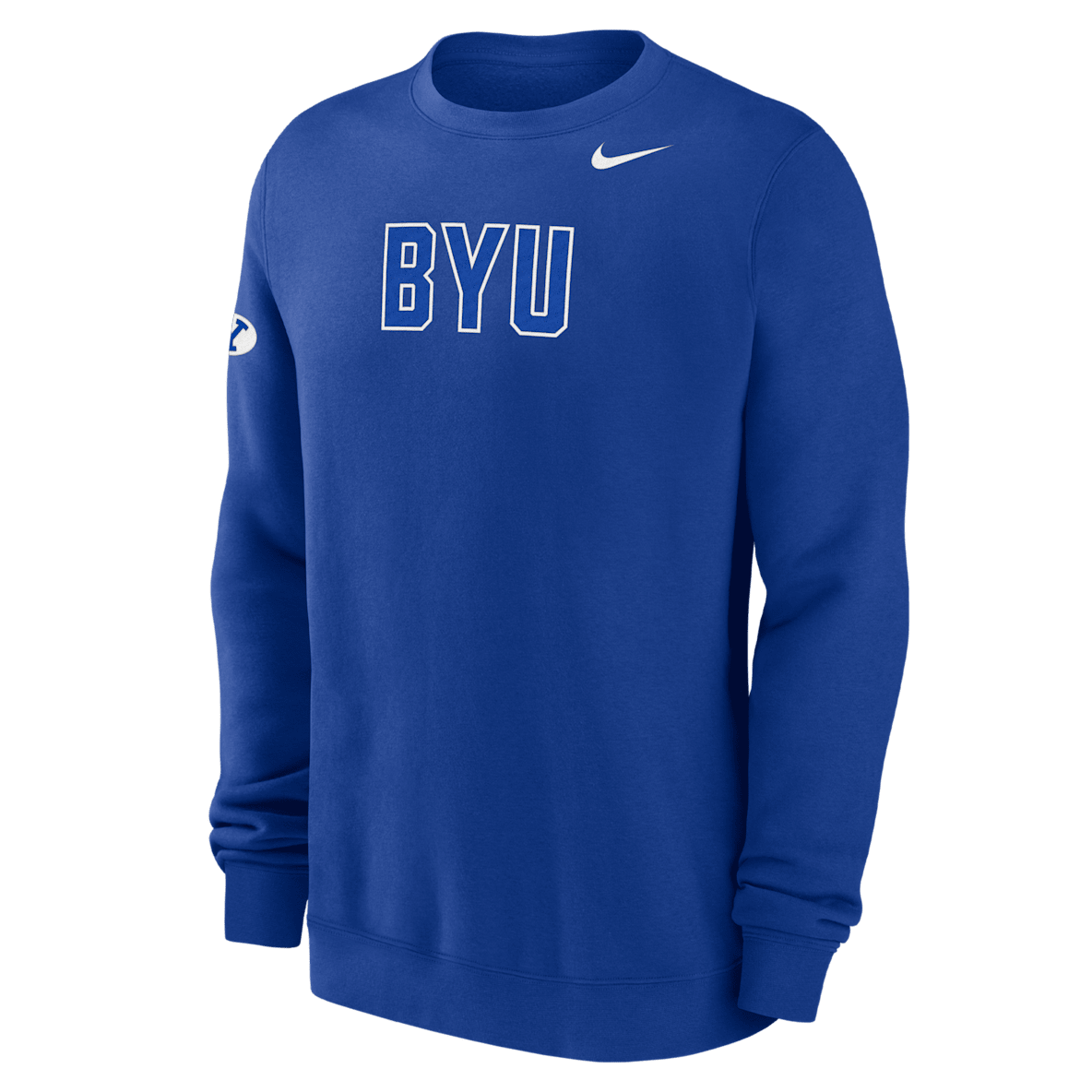 BYU Club Fleece Men's Nike College Crew-Neck Sweatshirt