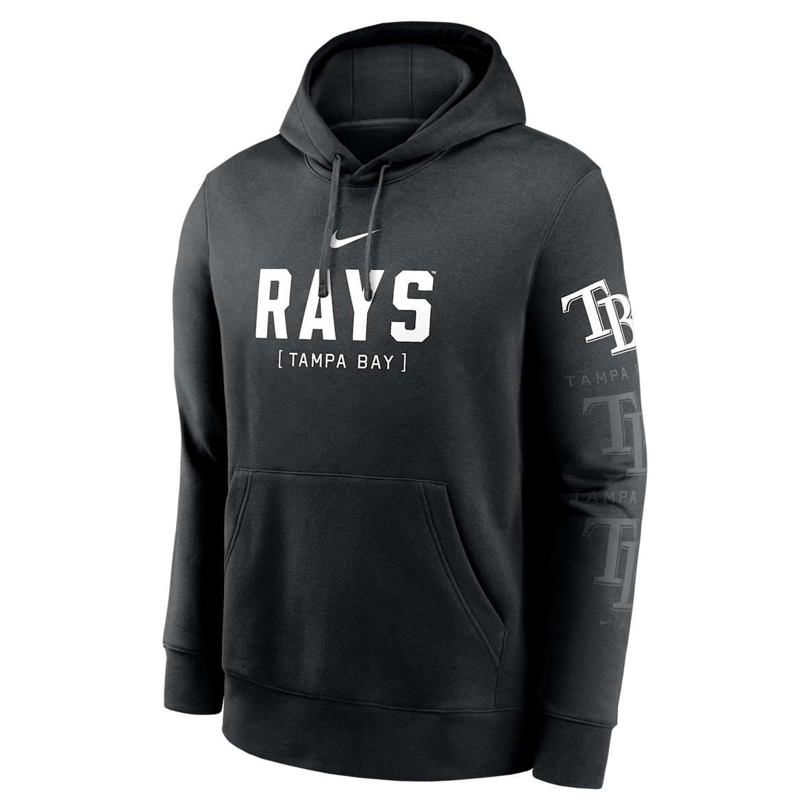 Tampa Bay Rays Fashion Club Tampa Bay Rays Fashion Club Sudadera con gorro sin cierre Nike de la MLB para hombre