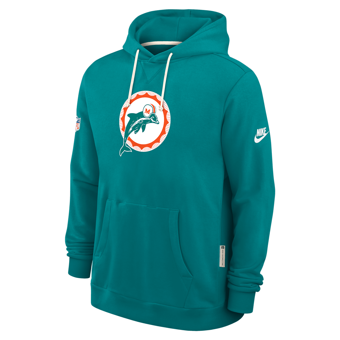 Miami Dolphins Alt Offensive Set Play Sideline Miami Dolphins Alt Offensive Set Play Sideline Men's Nike Dri-FIT NFL Pullover Hoodie