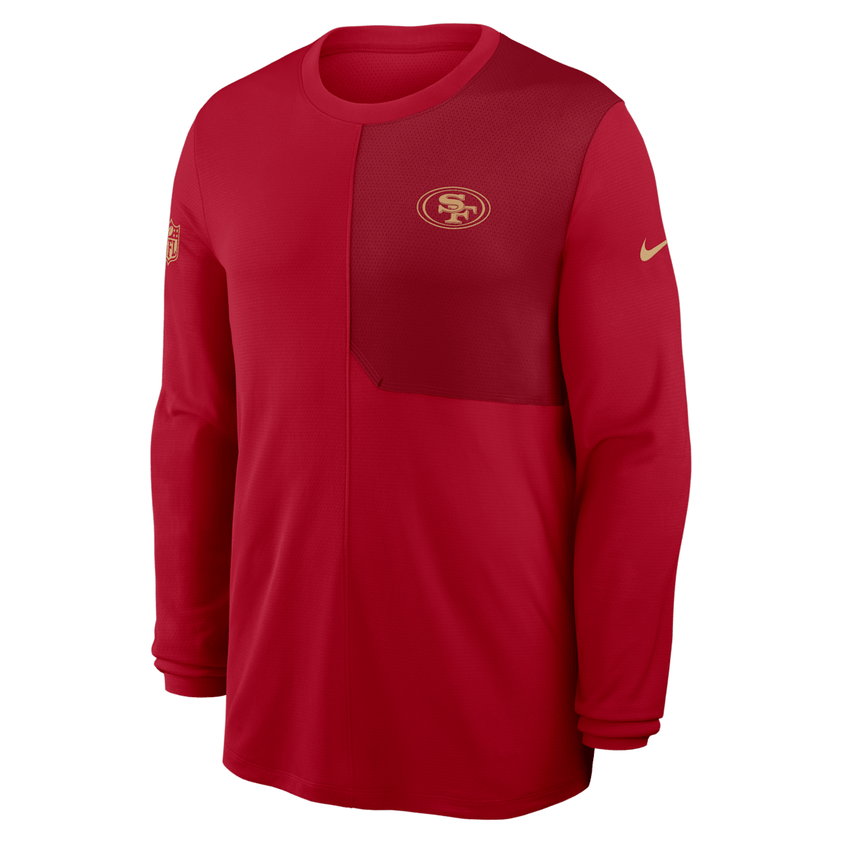 San Francisco 49ers Sideline Coach San Francisco 49ers Sideline Coach Men's Nike Dri-FIT NFL Long-Sleeve Top