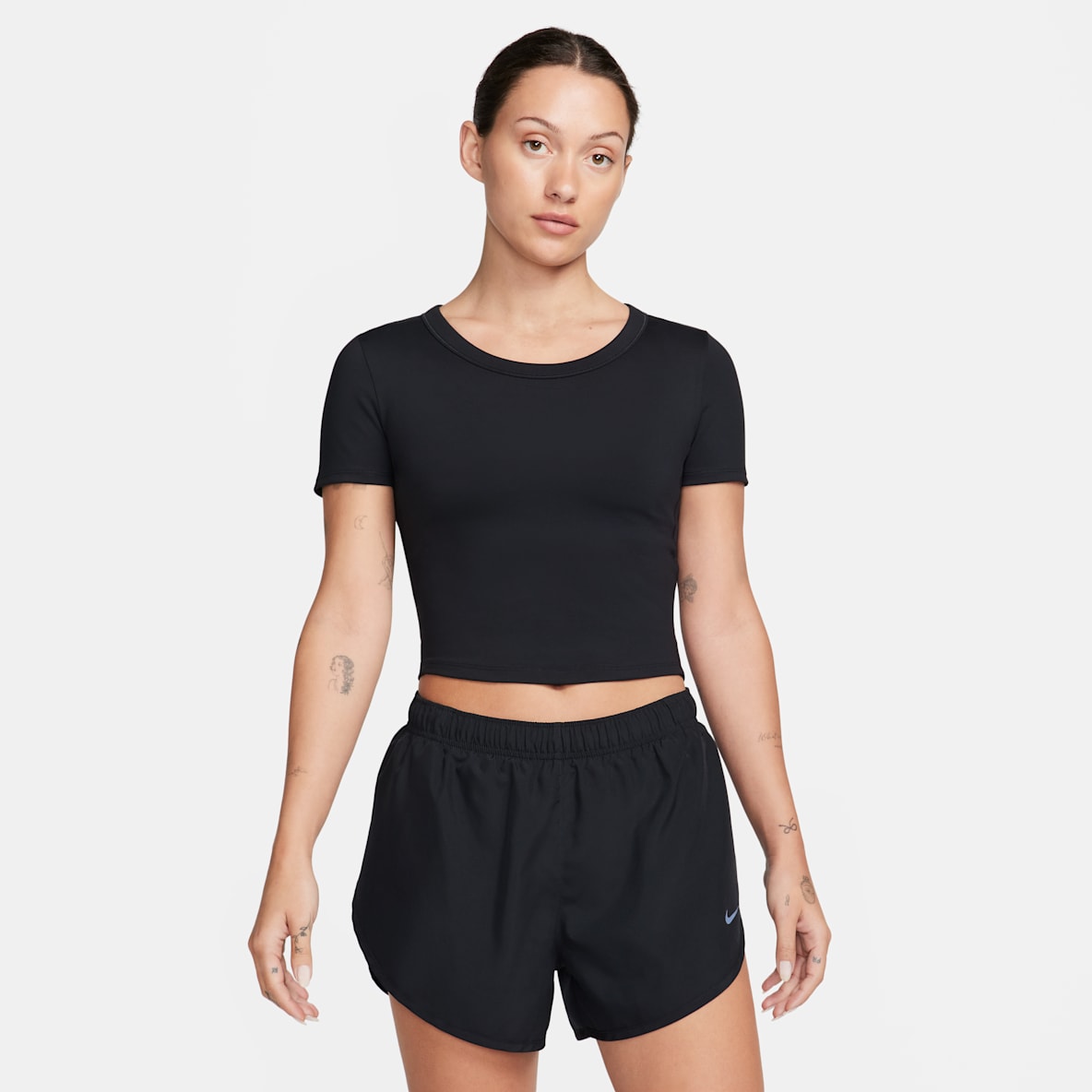 Nike One Fitted Nike One Fitted Women's Dri-FIT Short-Sleeve Cropped Top