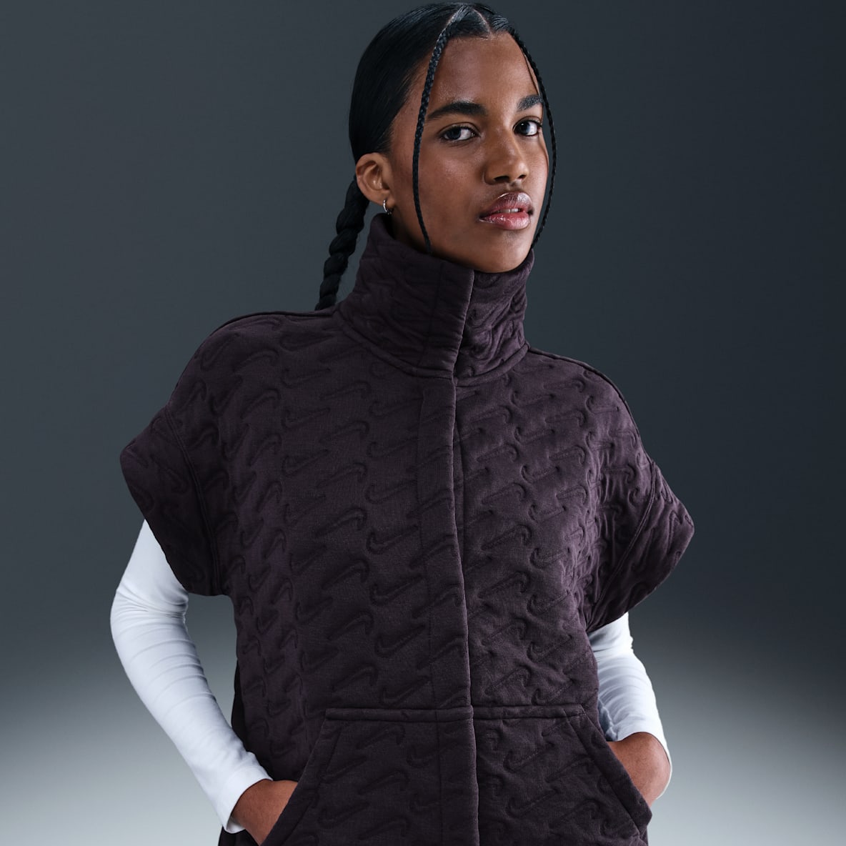 Nike Sportswear Phoenix Fleece Nike Sportswear Phoenix Fleece Oversized jacquardvest til kvinder