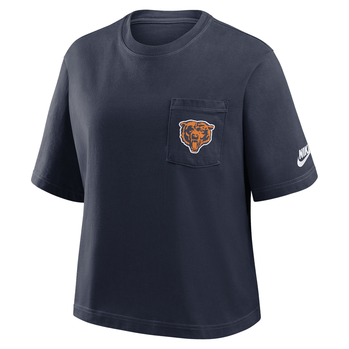 Chicago Bears Rewind Pocket Boxy Women's Nike NFL T-Shirt