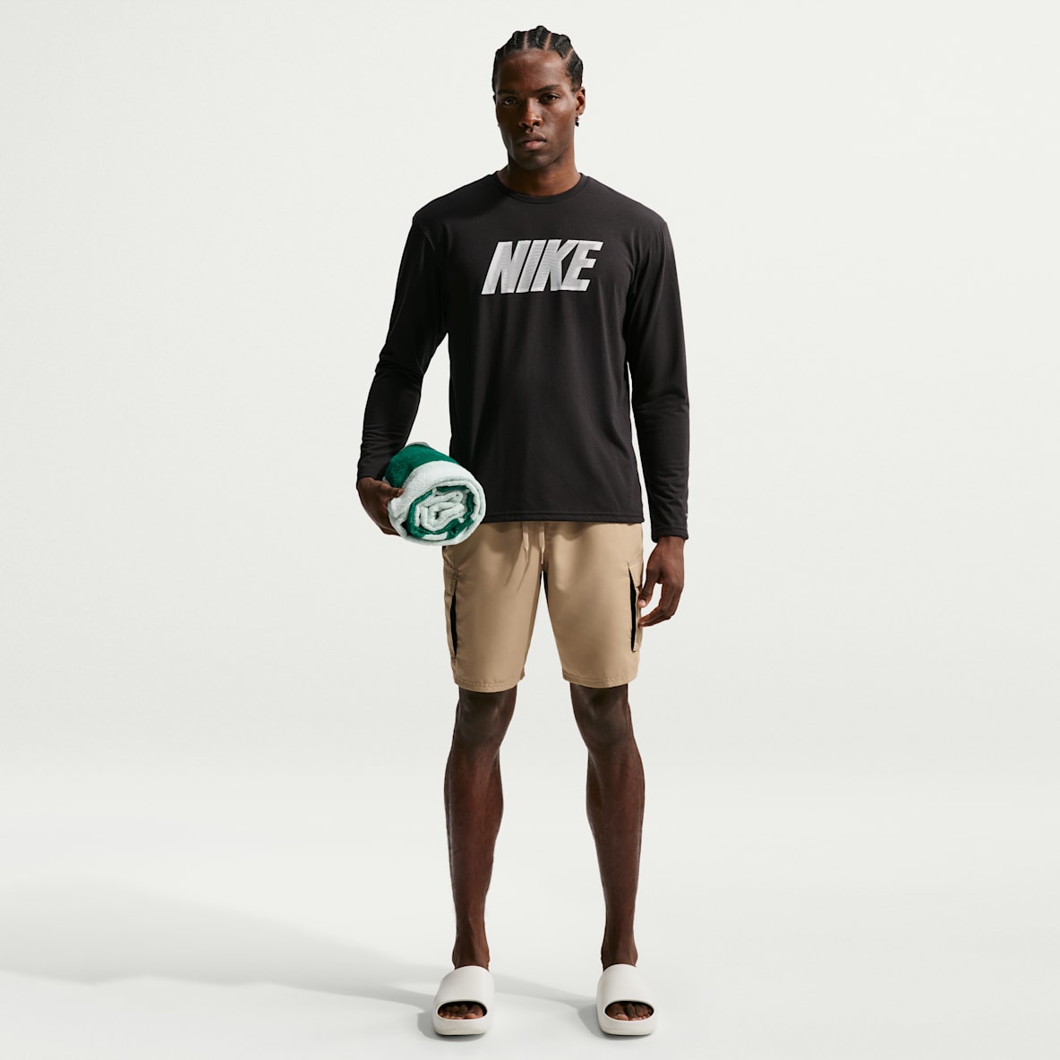 나이키 스윔 보이지 에센셜 남성 9인치 브리프 라인드 발리 쇼츠