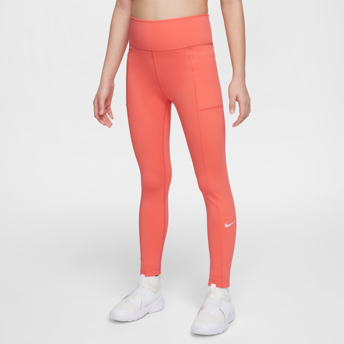 Nike One Nike One Big Kids' (Girls') Dri-FIT High-Waisted Leggings with Pockets