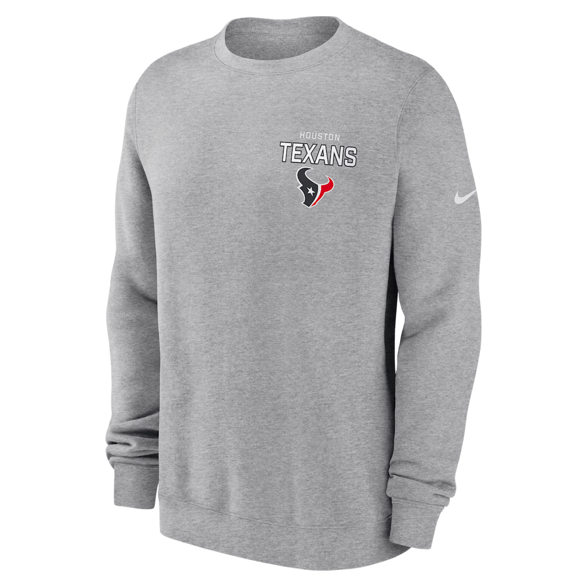 Houston Texans Draw Block Club Houston Texans Draw Block Club Men's Nike NFL Pullover Crew