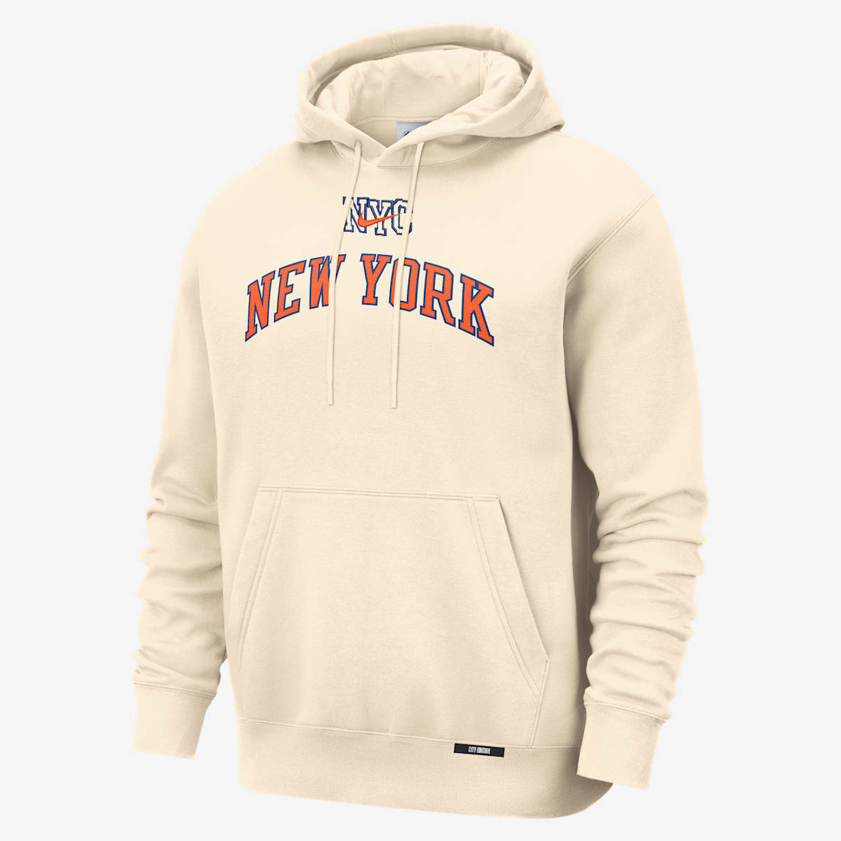 New York Knicks City Edition Men's Nike Basketball Club Pull-Over Hoodie