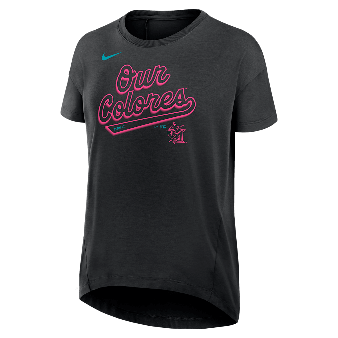 Miami Marlins City Connect Flowy Miami Marlins City Connect Flowy Women’s Nike Dri-FIT MLB T-Shirt