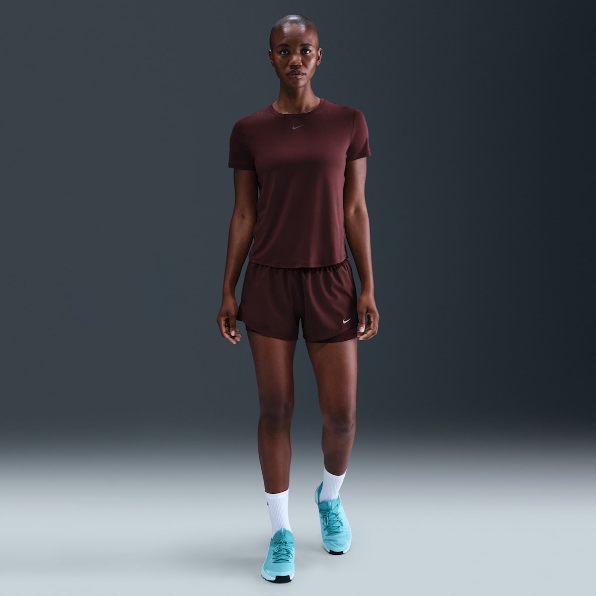 Nike One Nike One Shorts Dri-FIT 2 in 1 a vita media 8 cm – Donna
