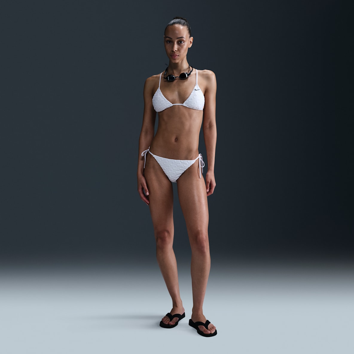 Nike Swim Swoosh Link Nike Swim Swoosh Link Women's Terry Tie-String Bikini Bottom