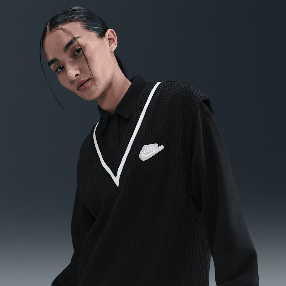 Nike Sportswear Nike Sportswear 女款鬆餅格紋針織背心