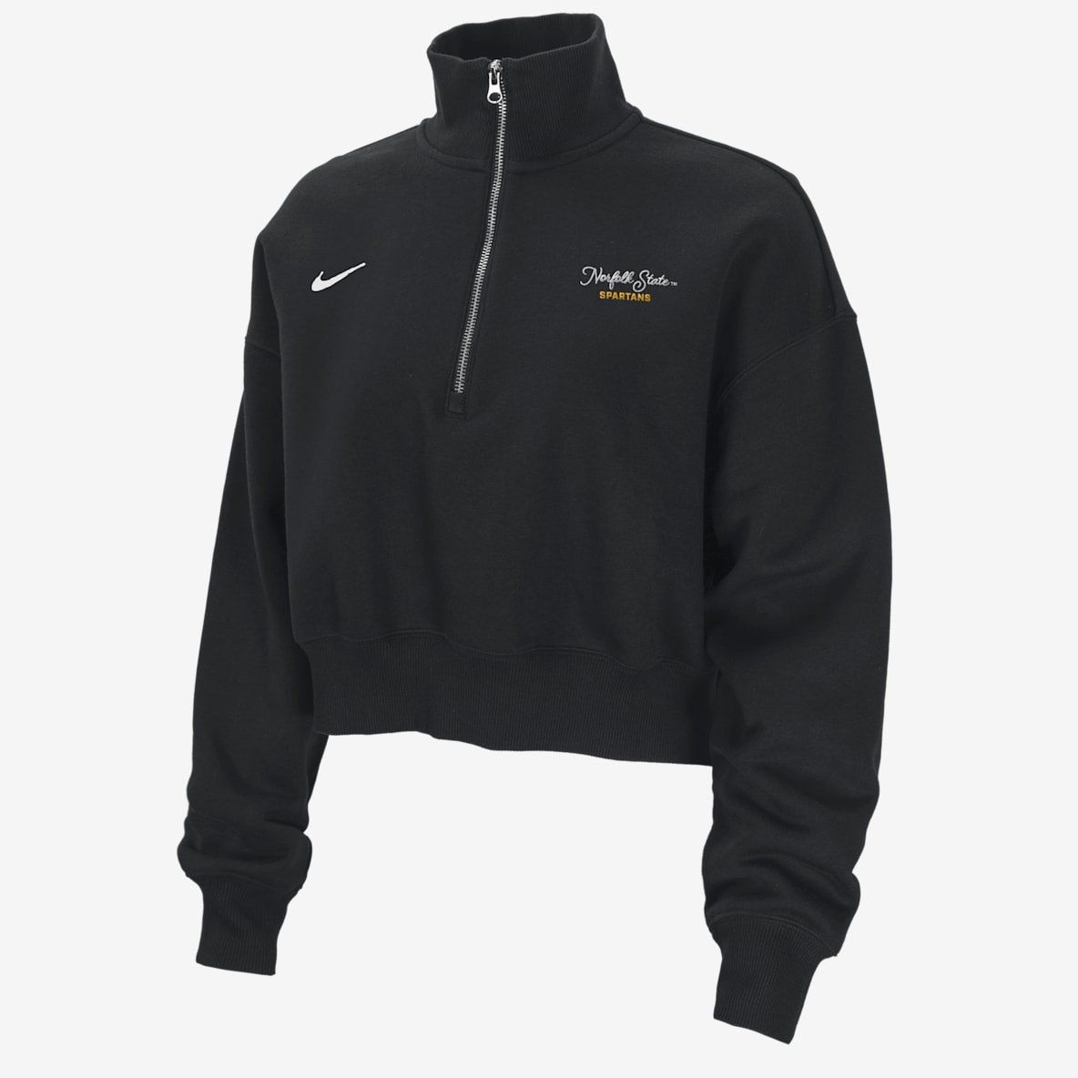 Nike College Phoenix Fleece (Norfolk State University) Nike College Phoenix Fleece (Norfolk State University) Women's Cropped 1/4-Zip Pullover