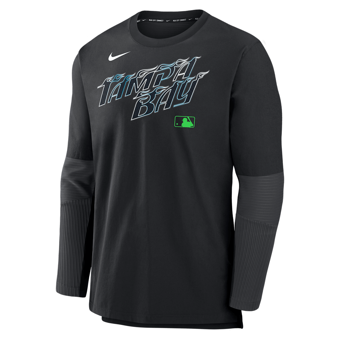 Tampa Bay Rays Authentic Collection City Connect Player Tampa Bay Rays Authentic Collection City Connect Player Chamarra sin cierre Nike Dri-FIT de la MLB para hombre