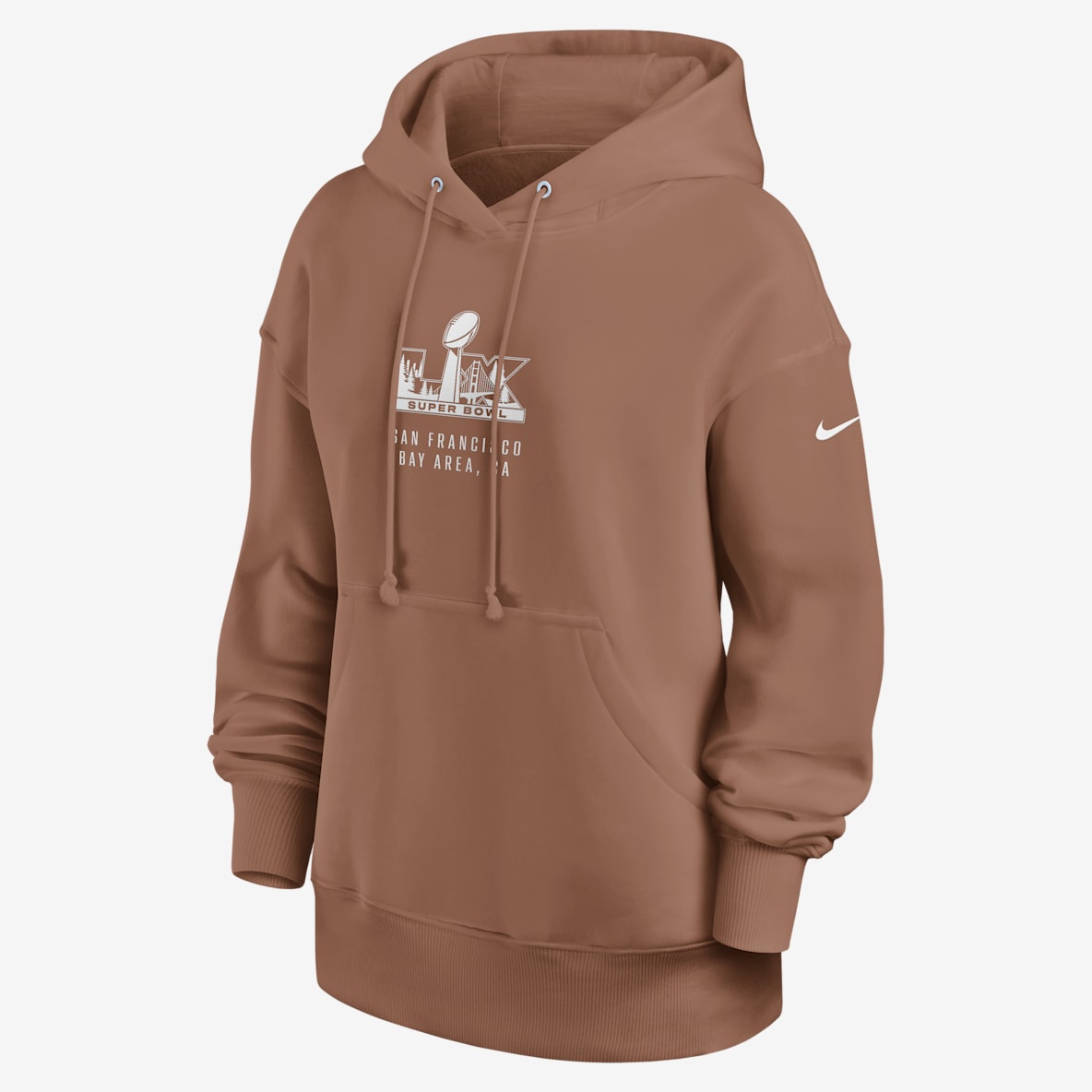 Super Bowl LX Phoenix Sudadera con gorro sin cierre Nike de la NFL para mujer