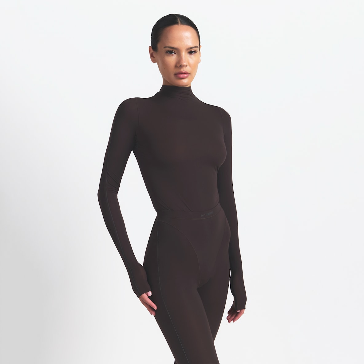 NikeSKIMS Weightless Layers NikeSKIMS Weightless Layers Women's Mock-Neck Long-Sleeve Top