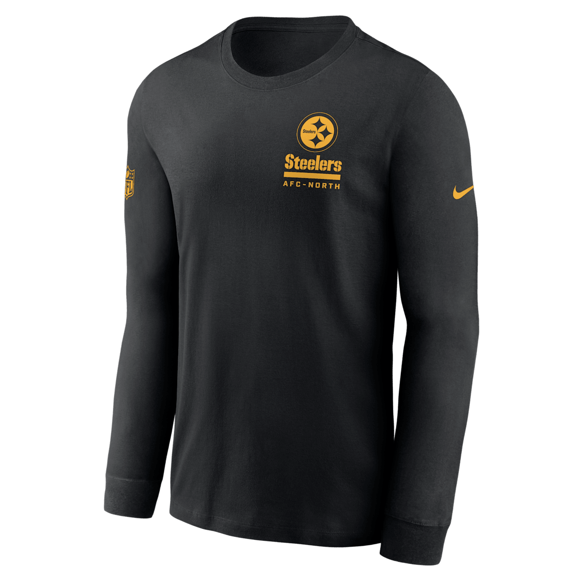 Pittsburgh Steelers Sideline Team Issue Men's Nike Dri-FIT NFL Long-Sleeve T-Shirt