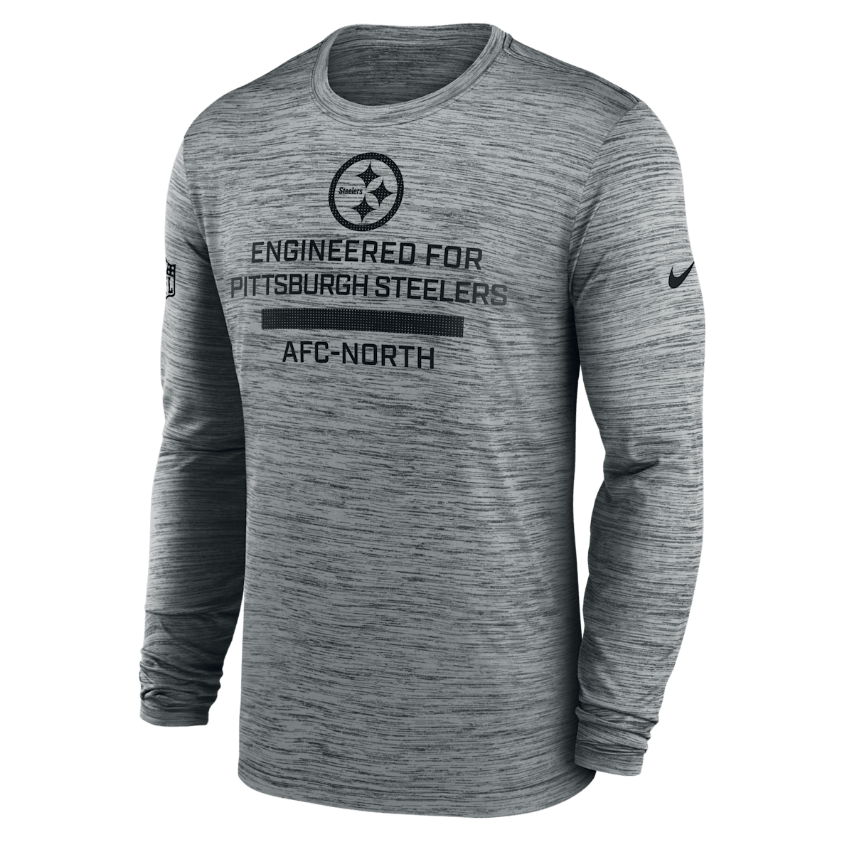 Pittsburgh Steelers Sideline Team Issue Velocity Men's Nike Dri-FIT NFL Long-Sleeve T-Shirt