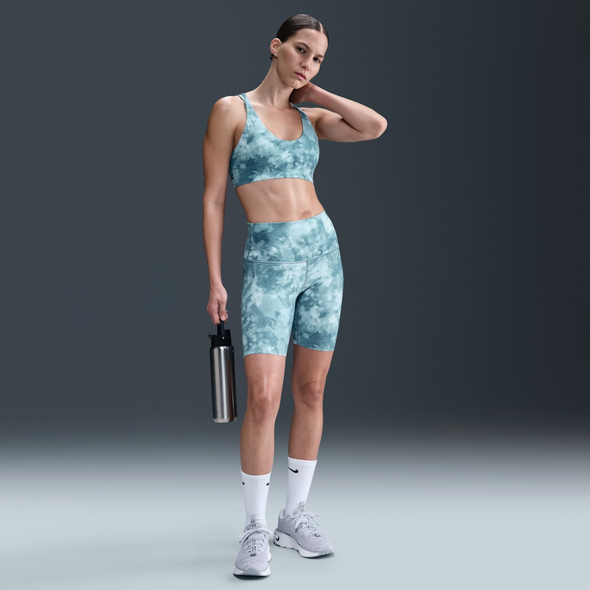 Nike Zenvy Nike Zenvy Women's High-Waisted 20cm (approx.) Printed Biker Shorts