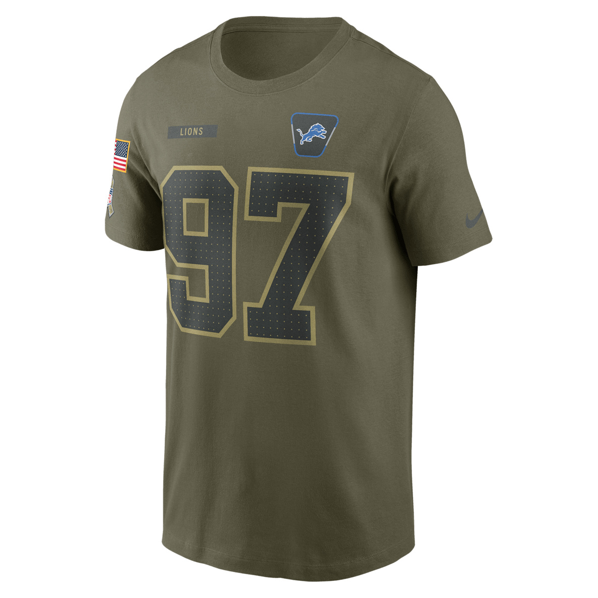 Aidan Hutchinson Detroit Lions Salute To Service Aidan Hutchinson Detroit Lions Salute To Service Men’s Nike NFL T-Shirt