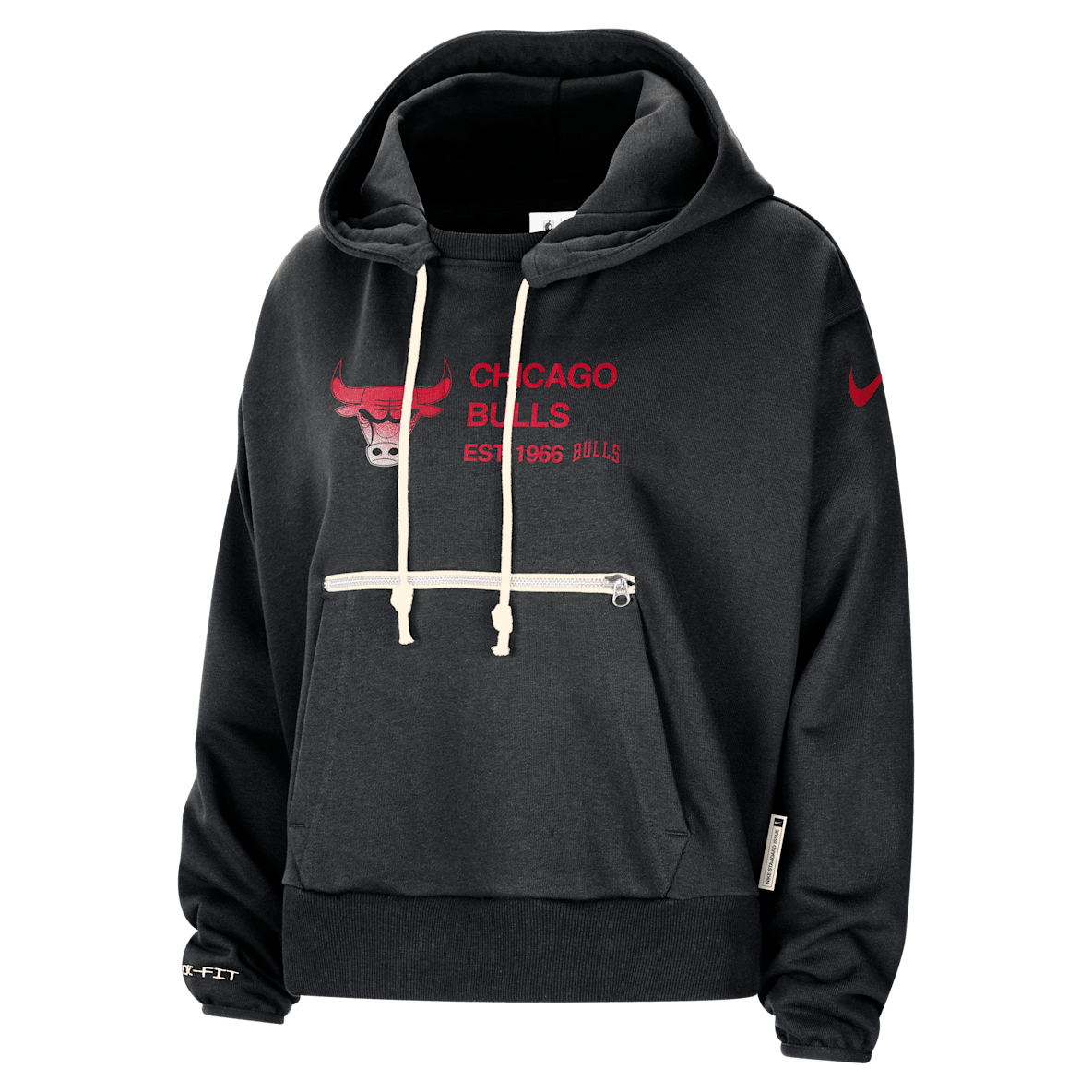 Chicago Bulls Standard Issue Women's Nike Dri-FIT NBA Pullover Hoodie