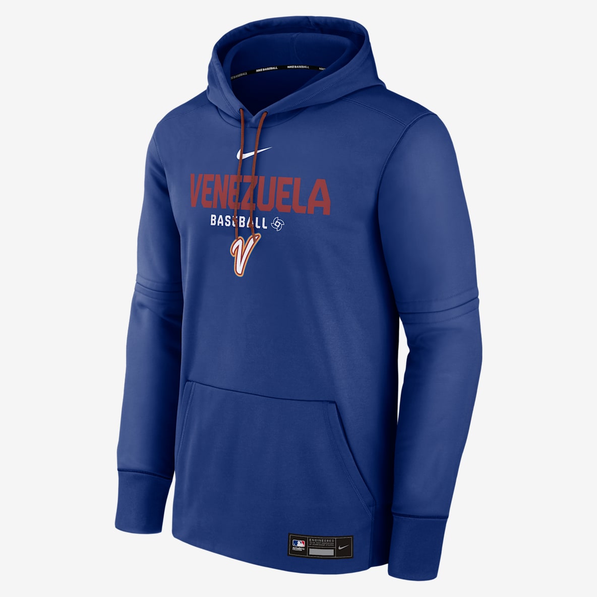 Venezuela National Baseball Team 2026 World Baseball Classic Authentic Collection Men's Nike Therma Pullover Hoodie