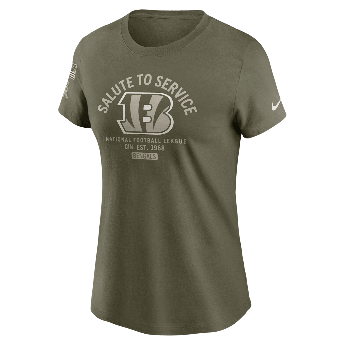Cincinnati Bengals Salute to Service Sideline Cincinnati Bengals Salute to Service Sideline Women's Nike NFL T-Shirt