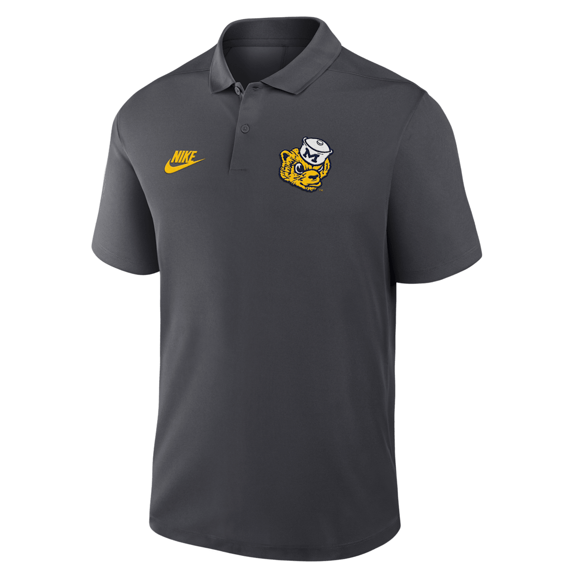 Michigan Primetime Victory Legacy Vault Logo Men's Nike Dri-FIT College Polo