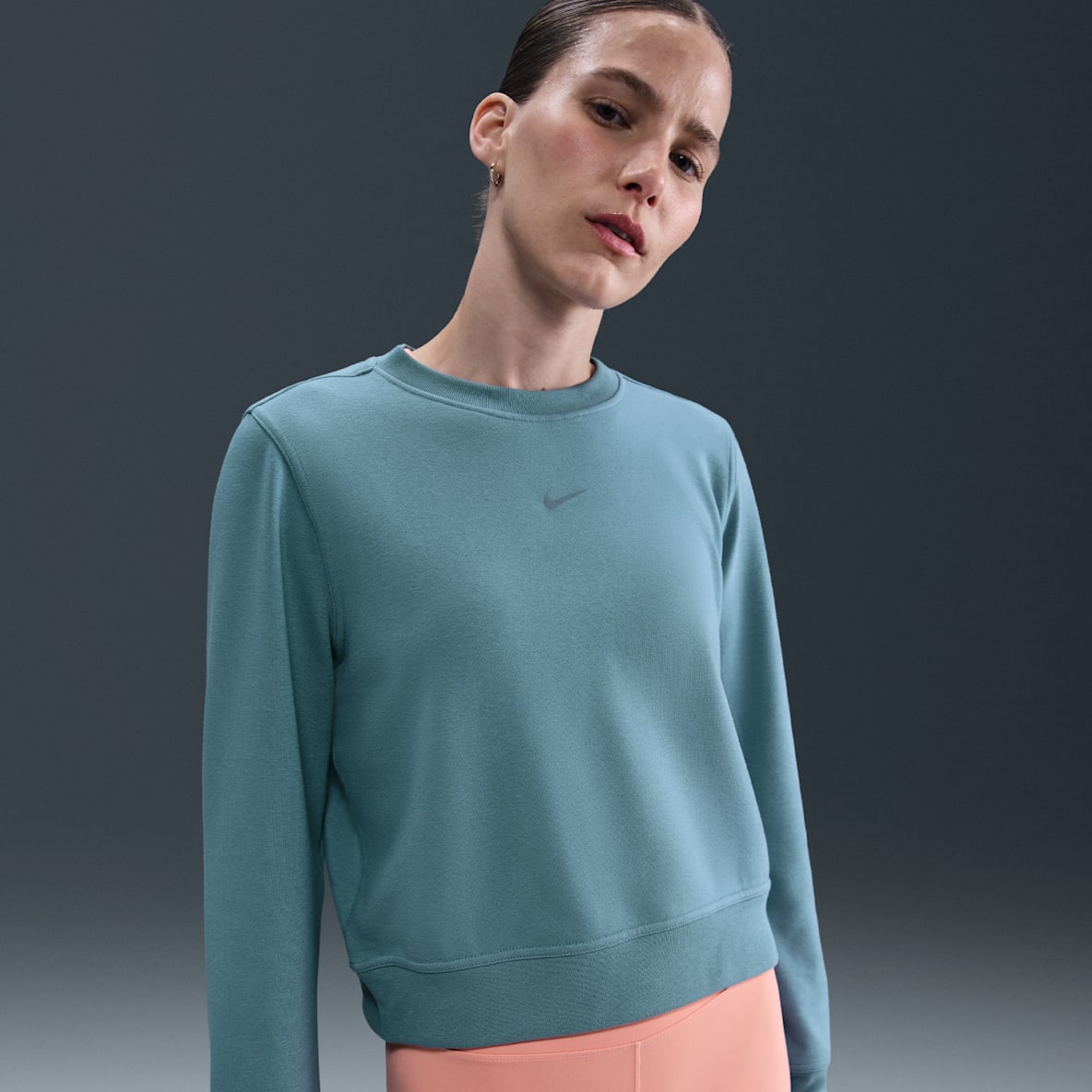 Nike Dri-FIT One Nike Dri-FIT One Women's Crew-Neck French Terry Sweatshirt