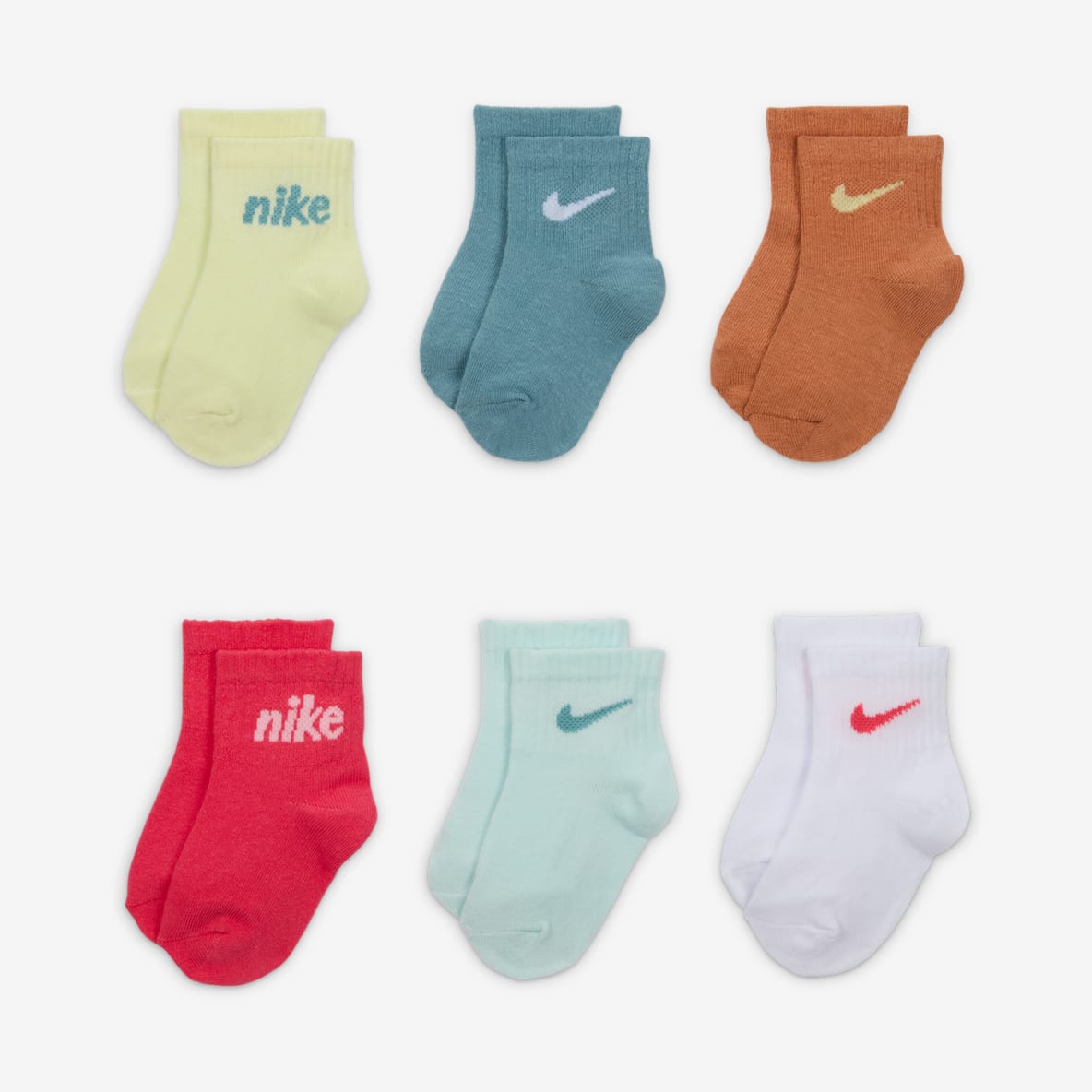 Nike Everyone From Day One Nike Everyone From Day One Caja de calcetines para bebé (6 pares)