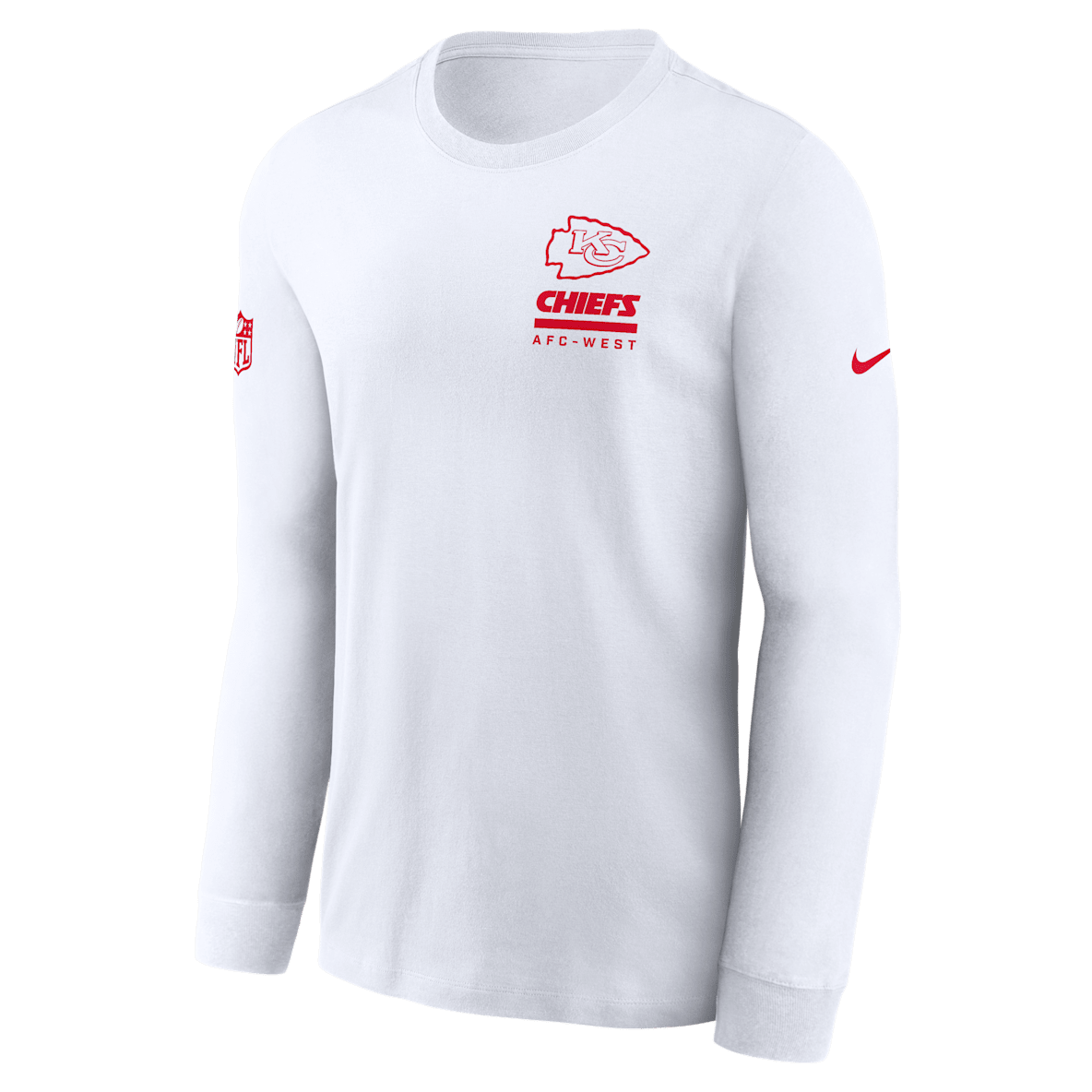 Kansas City Chiefs Sideline Team Issue Kansas City Chiefs Sideline Team Issue Men's Nike Dri-FIT NFL Long-Sleeve T-Shirt