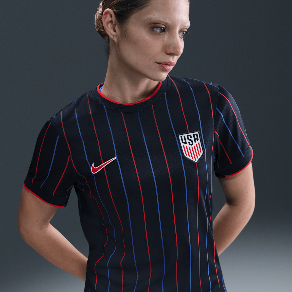 USMNT 2025 Stadium Away (Men's Team) USMNT 2025 Stadium Away (Men's Team) Women's Nike Dri-FIT Soccer Replica Jersey