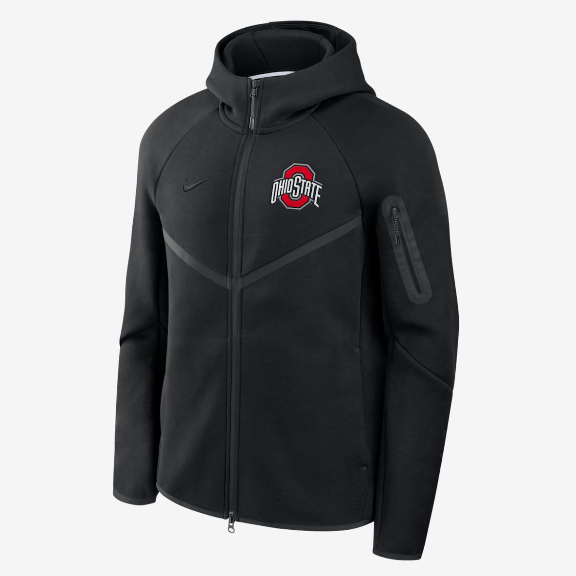 Ohio State Tech Fleece Windrunner Men's Nike College Full-Zip Hooded Jacket