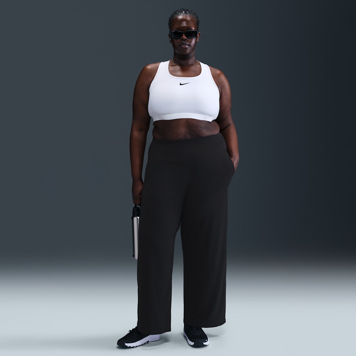 Nike Zenvy Nike Zenvy Women's Dri-FIT High-Waisted Wide-Leg Pants (Plus Size)