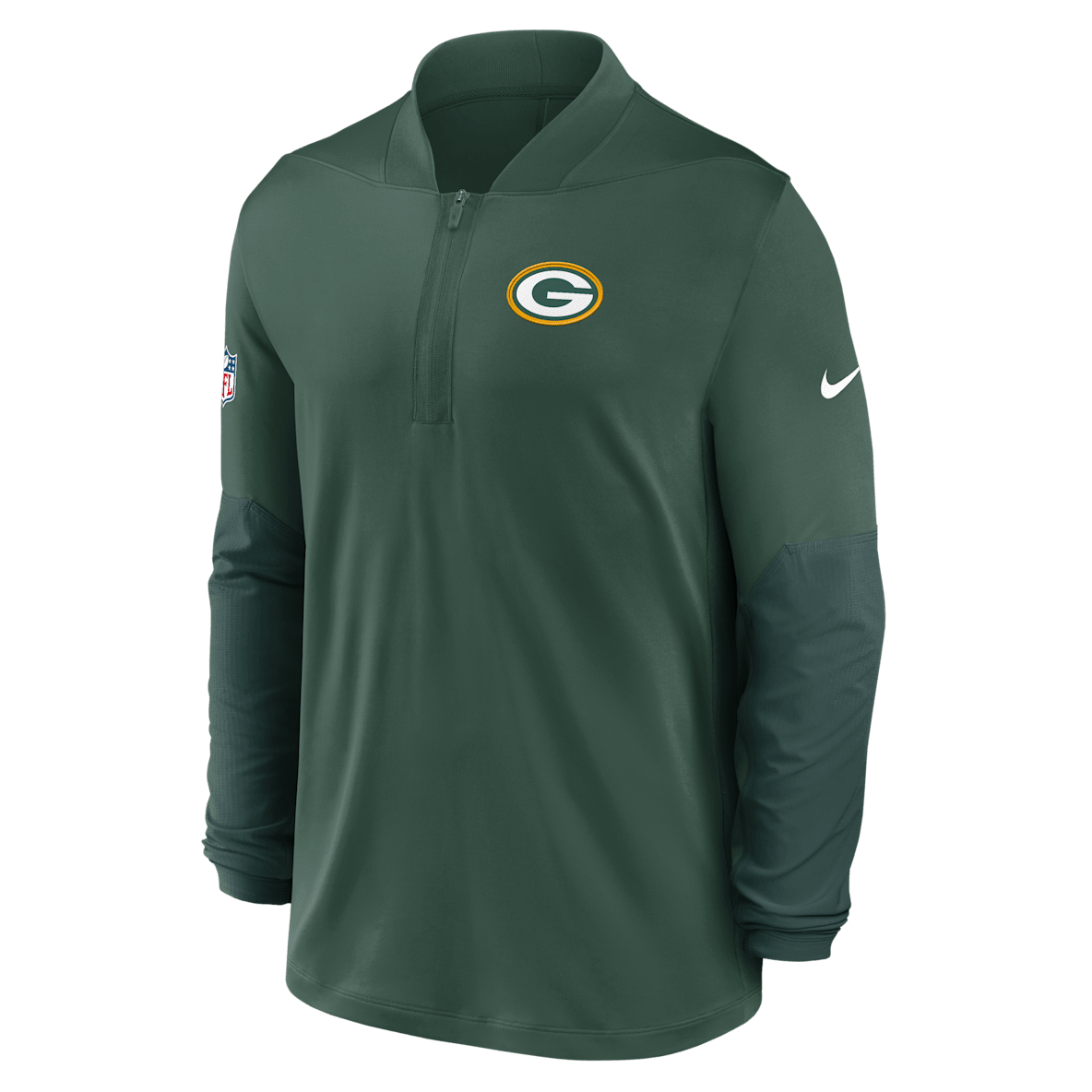 Green Bay Packers Feel The Pressure Green Bay Packers Feel The Pressure Men's Nike Dri-FIT NFL 1/2-Zip Top