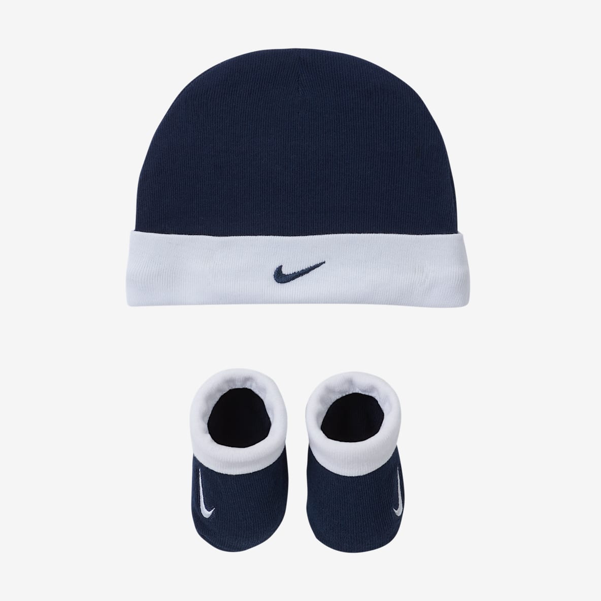 Nike Nike Baby (0-6M) Hat and Booties Set